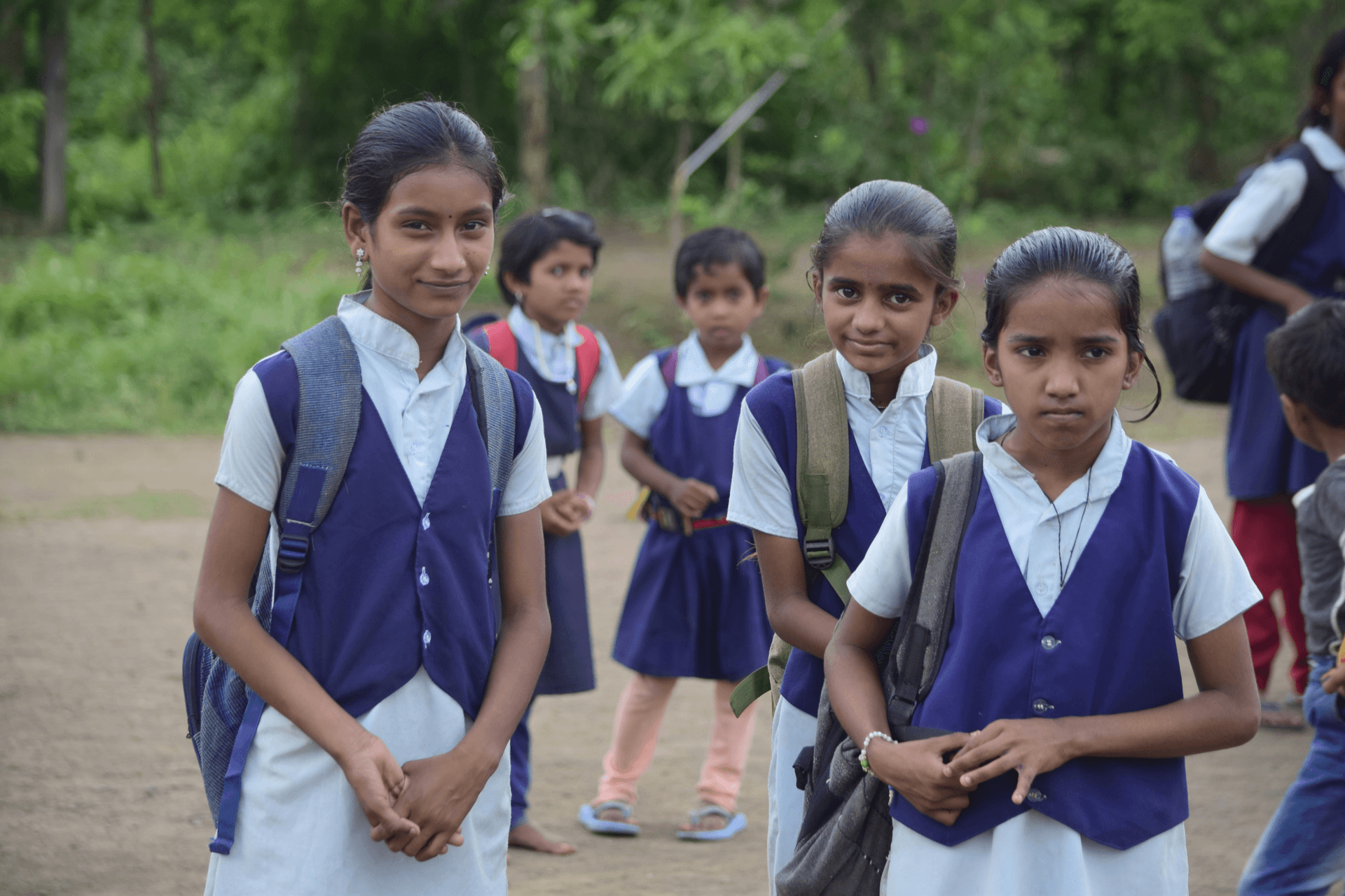 school kids from Dalit community